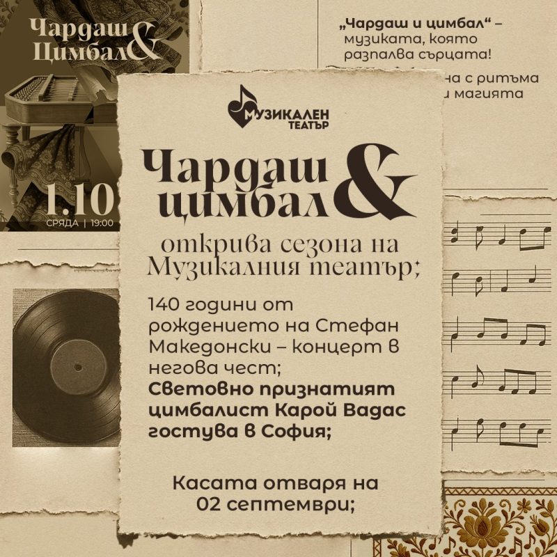 „Чардаш и цимбал“ в Музикалния театър