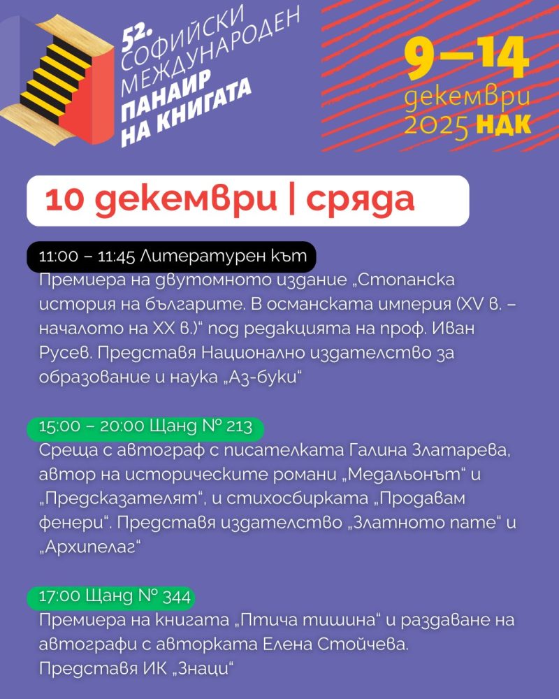 Софийски международен панаир на книгата в НДК