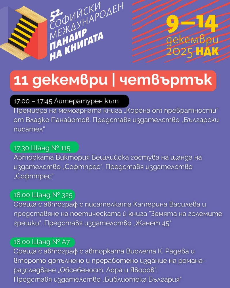 Софийски международен панаир на книгата в НДК
