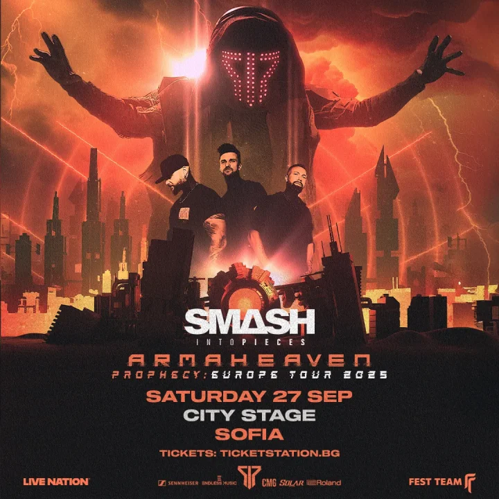 „Smash Into Pieces” с първи концерт в България