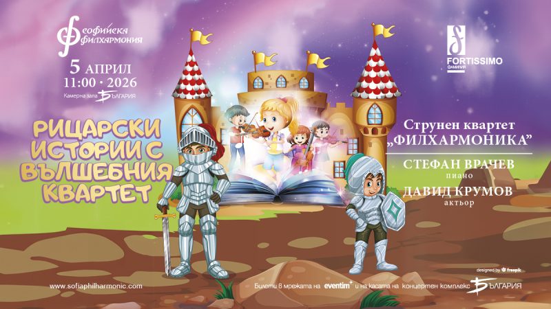 „Рицарски истории с вълшебния квартет“ в Камерна зала „България“