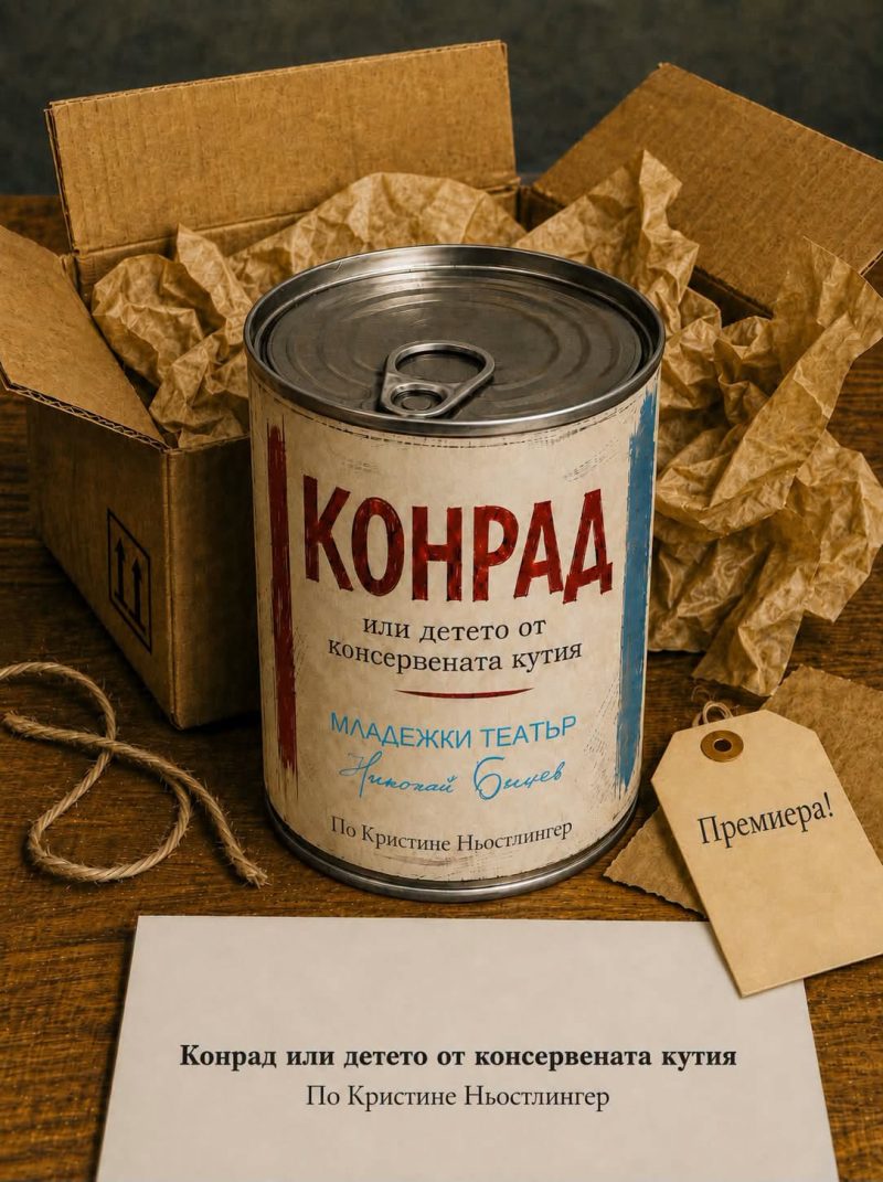 „Конрад или детето от консервната кутия“ на сцената на Куклен театър „В лунната стая“